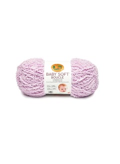 Lion Brand Baby Soft Boucle Yarn Lavender