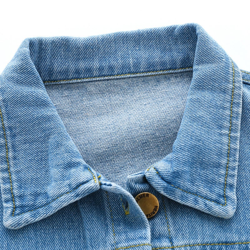 2026 New Boys' Denim Clothing Children'S Denim Jacket Casual Outerwear For Young Children - Image 5