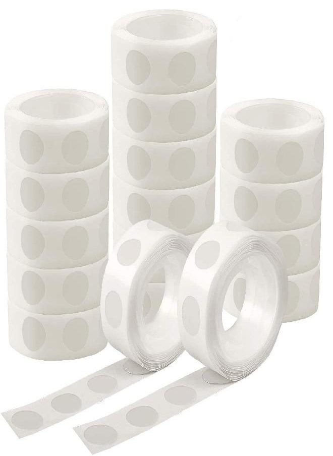 UPINS - UPINS 1500 Pcs Point Dots Balloon Glue Removable Adhesive Point Tape, 15 Rolls Double Sided Dots Stickers for Craft Wedding Decoration - Image 1