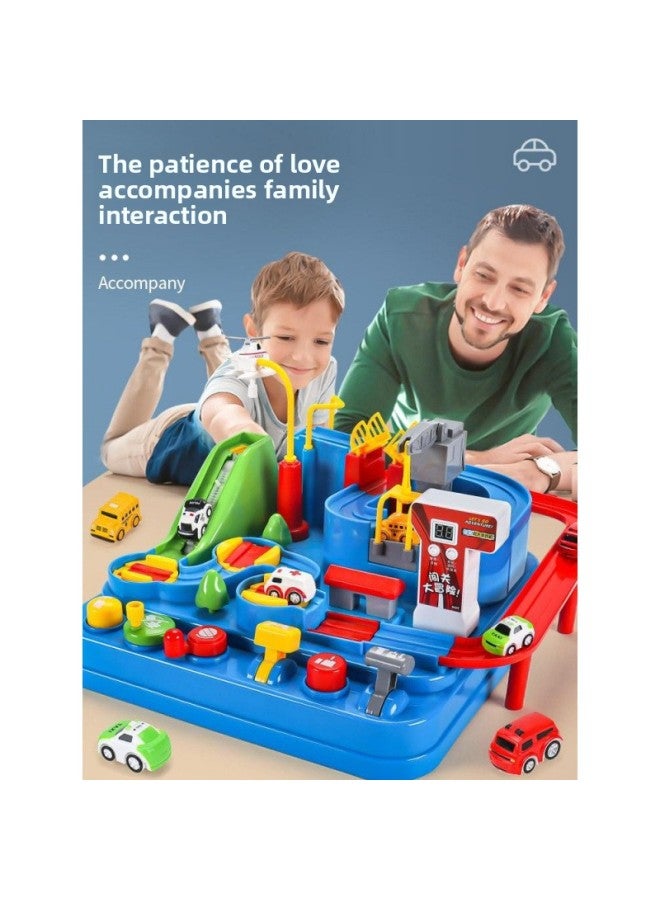 Children's Rail Car Toys To The Age Of Small Train Car Break Through The Big Adventure Parking Lot Boy Girl Baby-Color:【large Size】 Get 5 Cars + Airplane With Big Adventure - Image 2