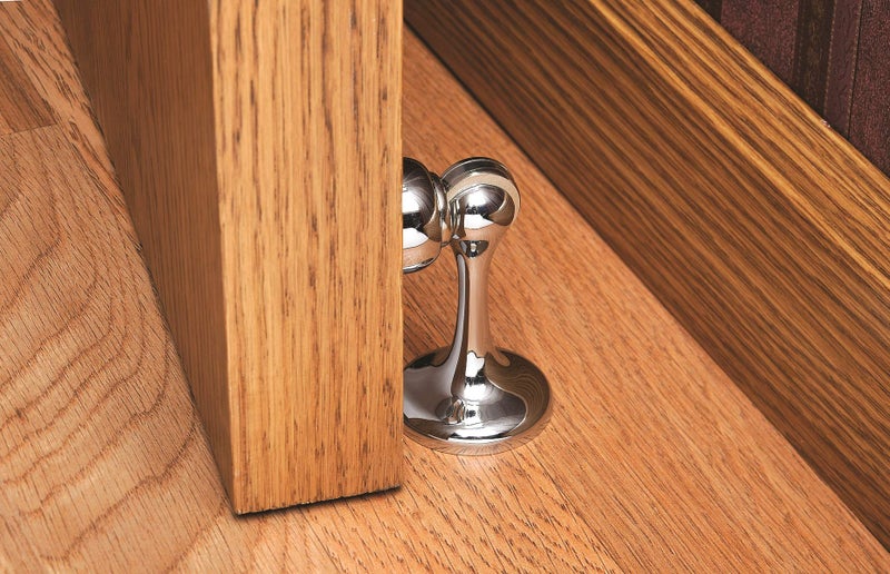 SOSS Zinc Magnetic Door Stop with Hidden Screw Mounts, White Exterior Finish, MDHBWH-HS, 7 x 1 inches - Image 3