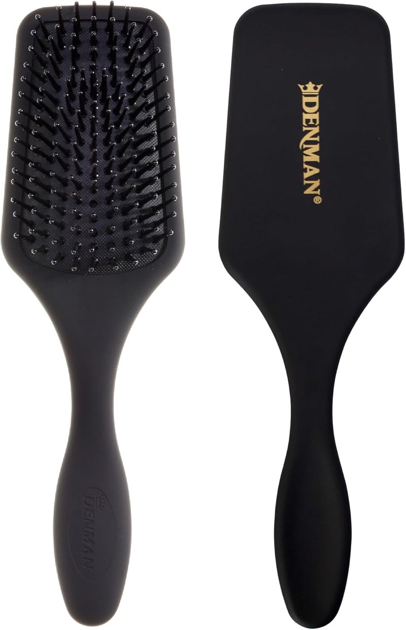 Denman D84 Hand Bag Paddle Brush - Black Mini Hairbrush for All Hair Types - Image 1