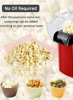 SUKILO Hot Air Popcorn Maker Machine – Mini Home Popper with Measuring Cup and Removable Lid No Oil Needed Air Popcorn Popper for Home Family Movie TV, Party  - Image 4