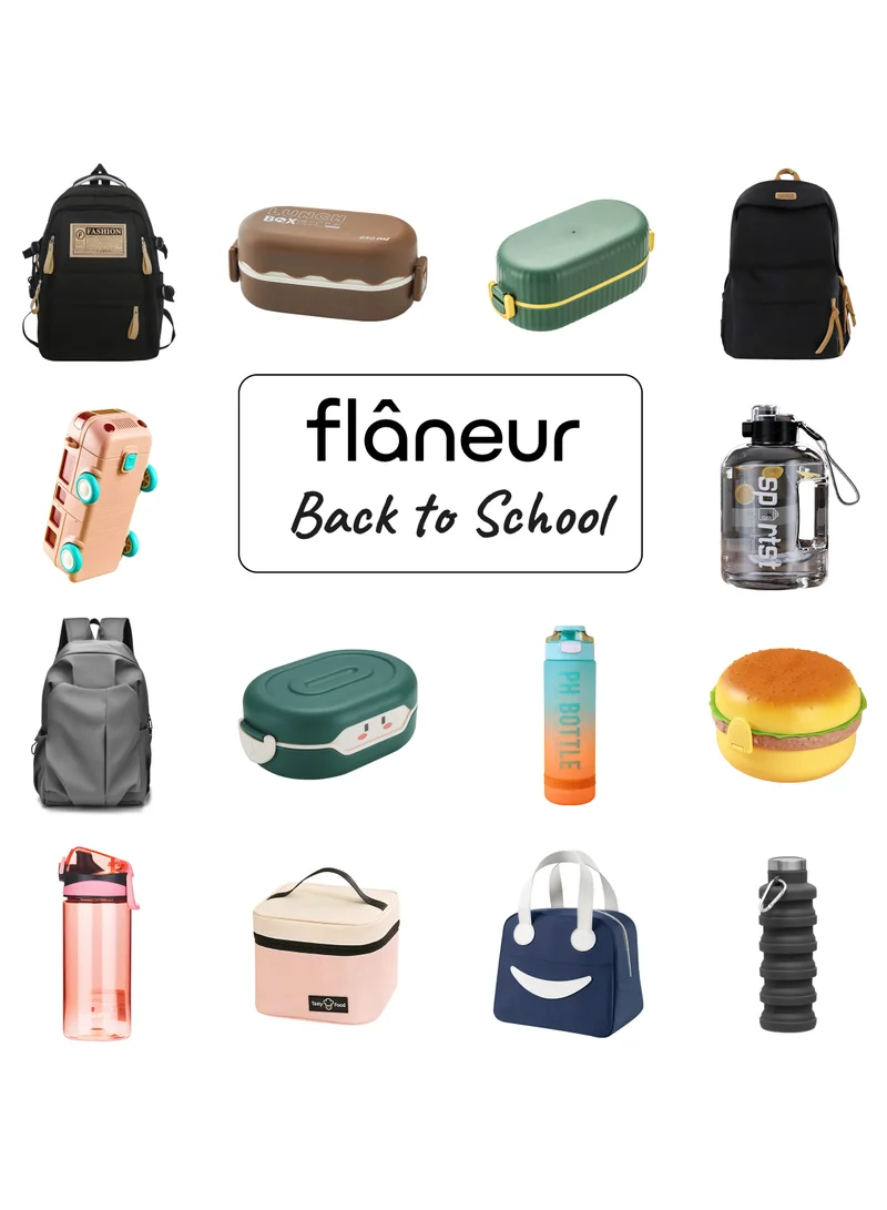 flâneur Flaneur Backpack with Multiple Pockets - Lightweight Daypack for Men & Women, Schoolbag for Students, Bookbag, Multi-Compartment, Comfortable Straps, Fashionable Design, Prfect for Travel and Sports
