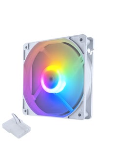 Generic Quiet 4-Pin 12cm PC Case Fan 120mm Cooling LEDReverse-large 4Pin-white-lantern-dazzling-12cm chassis fan-no shock pad Reverse-large 4Pin-white-lantern-dazzling-12cm chassis fan-no shock pad 