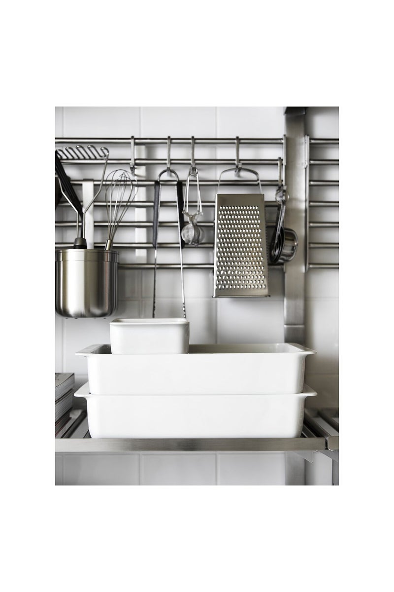 Oven Dish, White, 18 x 13 cm - Image 4