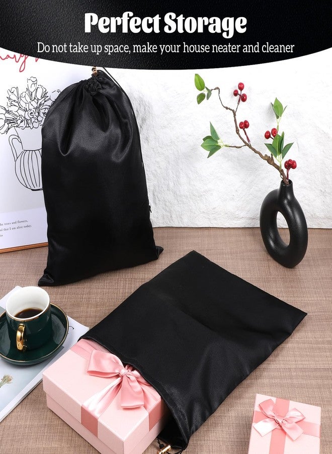 Exclaith 10 Pcs Game Toy Storage Bag with Drawstring, Multi Purpose Foldable Stuff Sack Travel Bags, Pouches for Lightweight Toys, Adjustable Toy Organizer, Foldable Ditty Underwear Bag for Women Men, Black - Image 4
