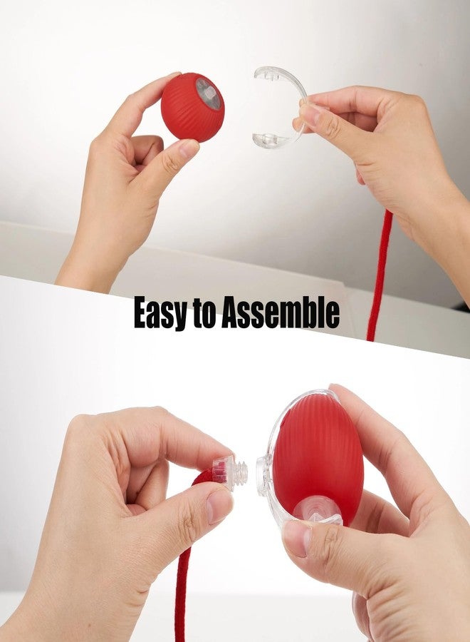 molxiobul Interactive Dog Cat Toy Ball, Upgraded Rechargable Smart Automatic Rolling Pet Ball with Tail, Fast Moving Toy for Bored Indoor Kitty Puppy - Image 3