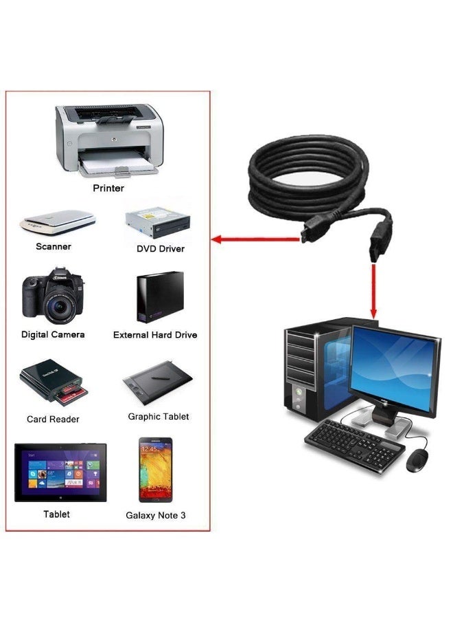 شابية كابل USB 3.0 لنقل البيانات من محركات الأقراص الصلبة، كابل USB-A إلى Micro B متوافق مع سامسونج جالاكسي S5، نوت 3، نوت برو 12.2، الكاميرا، محركات الأقراص الصلبة من WD، توشيبا، سيجيت، وغيرها. كابل نقل بيانات USB 3.0 بسرعة 5 جيجابت في الثانية، طوله 3.3 قدم. - Image 3