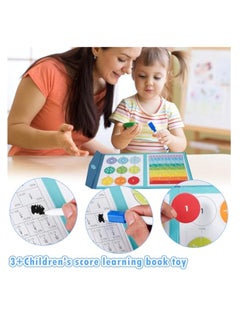 KASTWAVE 102 Pcs Magnetic Rainbow Fraction Tiles Circles Set with Pen, Math Counting Board, Magnetic Sorting Set, Educational Magnet Color, Montessori Division Board, for Kids Preschool Class  - Image 4