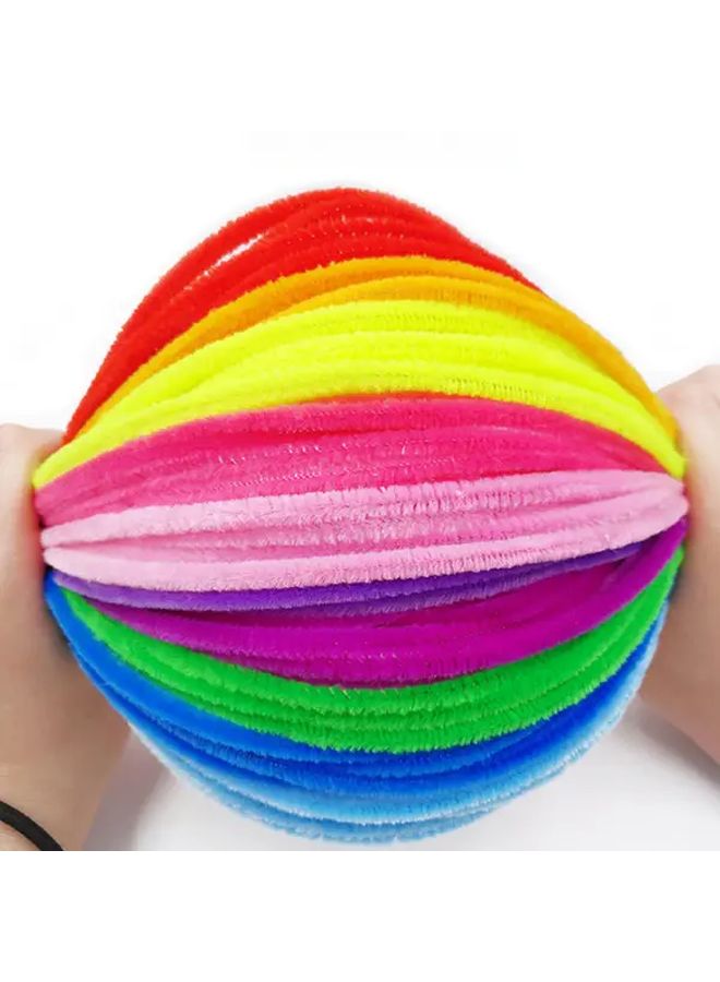 ١٠٠ عصا ملونة ملتوية منظفات الأنابيب للحرف اليدوية ومشاريع الفنون الإبداعية - Image 4