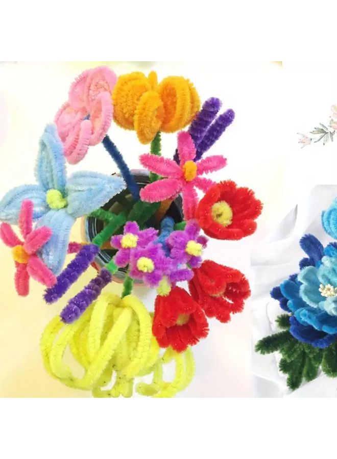 ١٠٠ عصا ملونة ملتوية منظفات الأنابيب للحرف اليدوية ومشاريع الفنون الإبداعية - Image 3