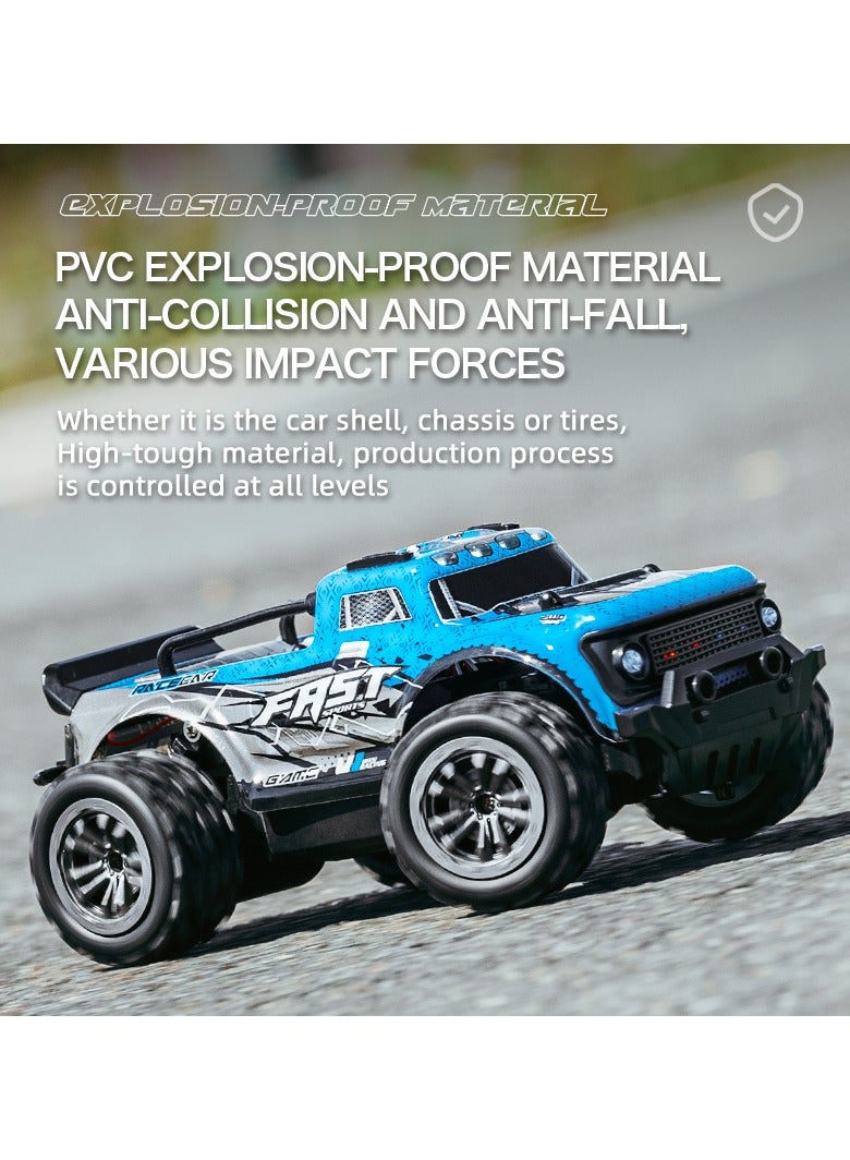 HFN 2.4G Remote Control Cars With Headlights Off-road Vehicle High-speed SUV Boy Toy Car - Image 3