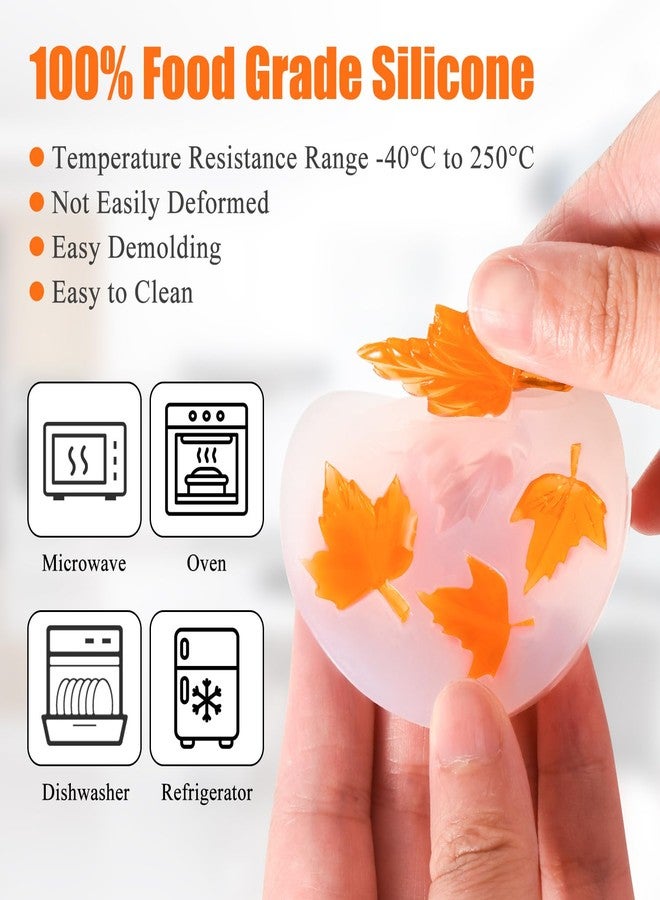 KVCSYAW 7 Pcs Pumpkin Candle Molds - Halloween & Thanksgiving Silicone Molds for DIY Craft Making Decoration Supplies - Image 3