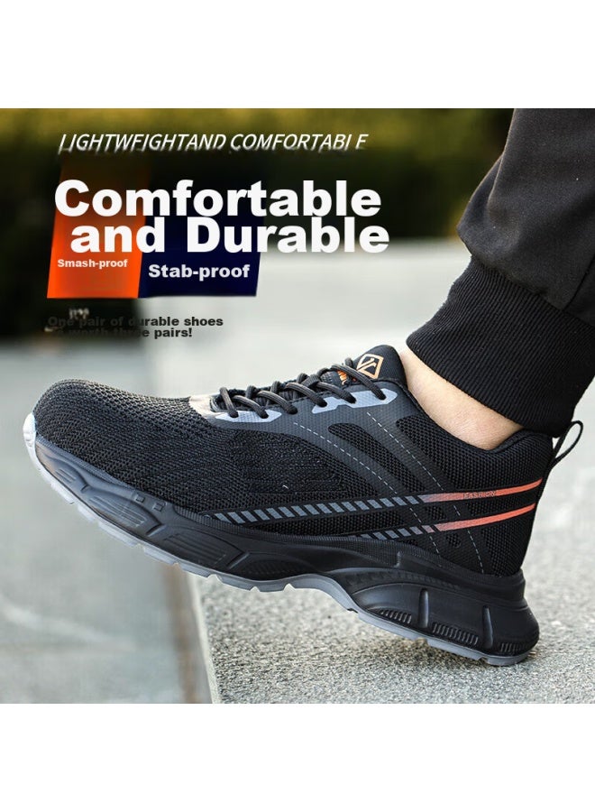 Dinggu Dinggu Dinggu Safety Shoes For Men, Lightweight, Breathable, Steel Toe Cap, Anti-smashing, Anti-puncture, Wear-resistant, For Construction Sites, 922b43 - Image 1