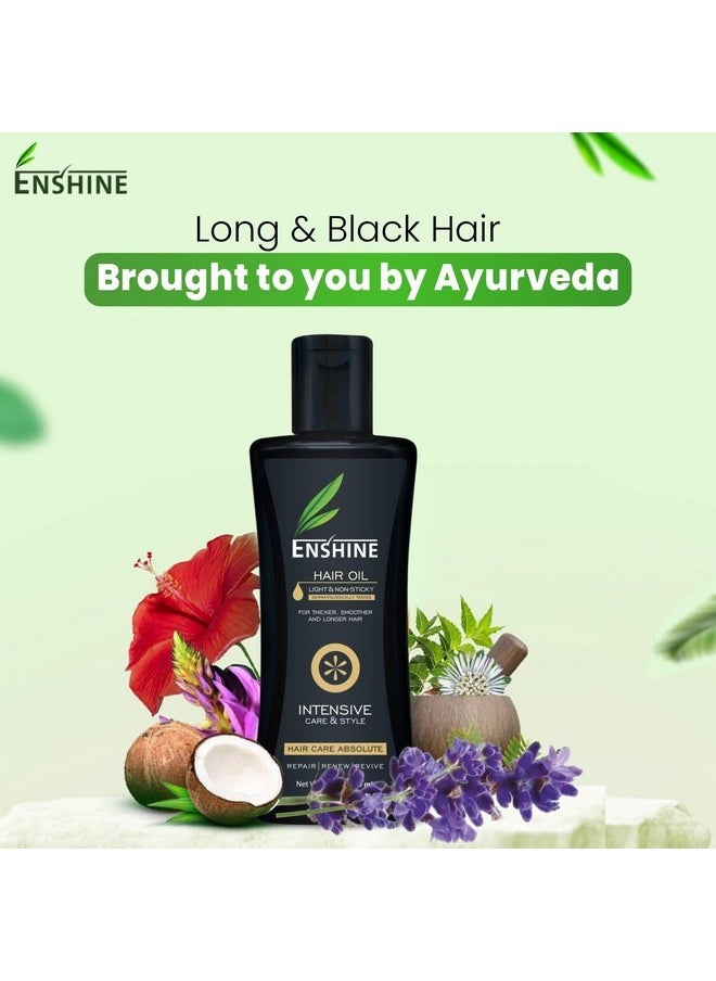 Enshine Hair Oil 100Ml,Hair Oil For Hair Growth & Hair Fall Control With Rich Blend Of 21 Herbal Oils|Light & Non-Sticky|Helps For Hair Loss |Ideal For Men & Women  - Image 2