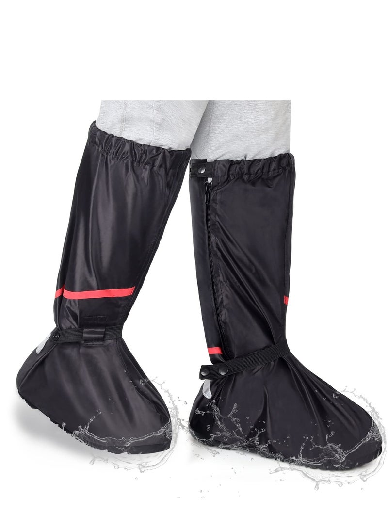 SYOSI Waterproof Shoe Covers Reusable Foldable Rain Boot Shoe Cover Overshoes Non-Slip Reusable Rain Gear for Men Women XXL - Image 1