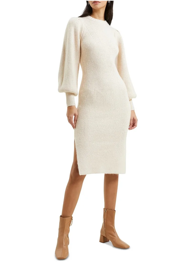 French Connection Puff Sleeve Knitted Dress