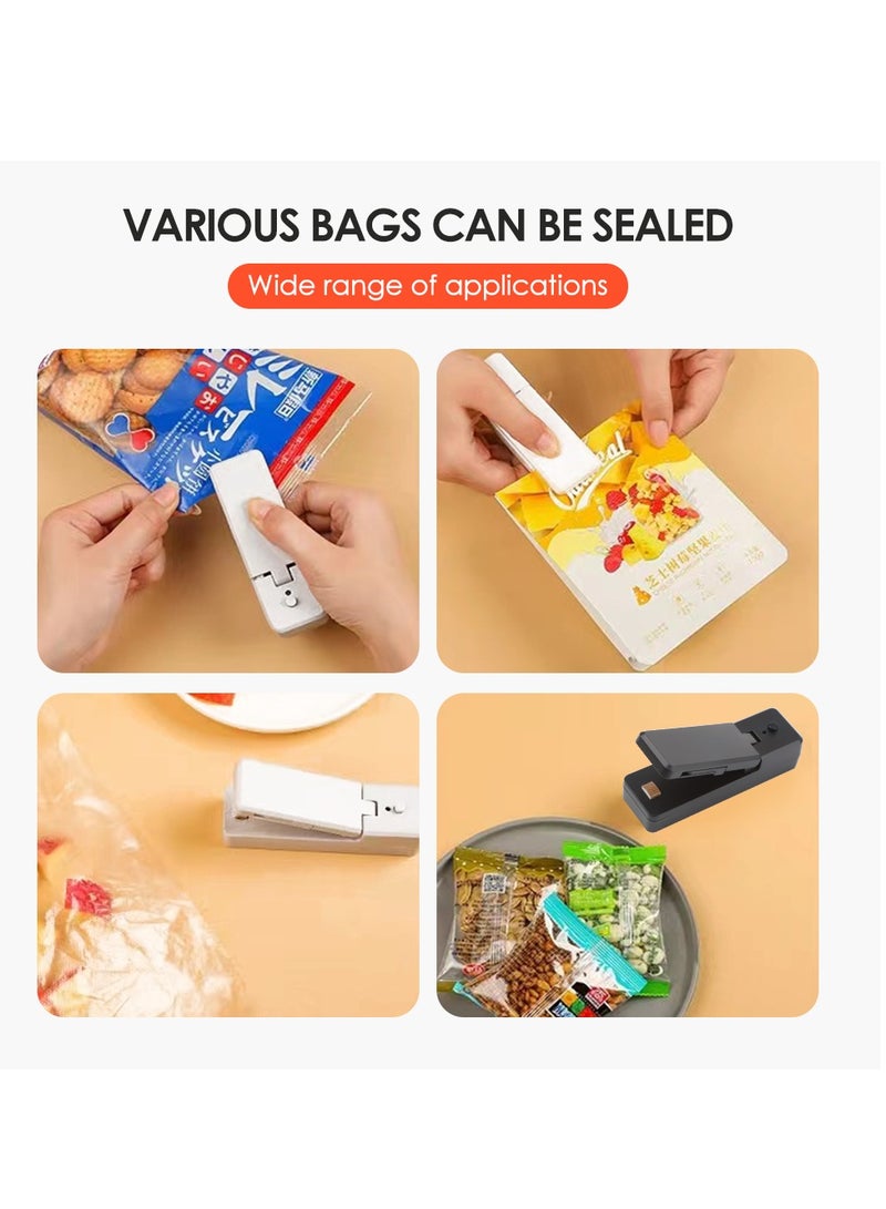 AROAQ Mini Bag Sealer, 2 in 1 Heat Seal and Cutter Mini Food Sealer, Portable Chargeable Heat Vacuum Sealers Plastic Sealer, Handheld Heat Sealer for Plastic Bags Food Storage0  - Image 3