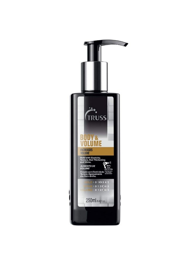 Truss Body & Volume Weightless Heat Activated Cream For Volume And Texture To Thin Oily Hair Types Light To Medium Hold With Elasticity Hair Thickening & Shine (8.45Oz)  - Image 2
