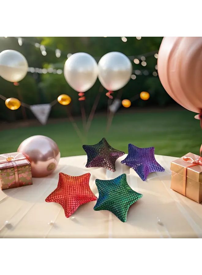 Rose Golden Poseable Starfish Statue Multi Joint 3D Printed Ocean Animal Figurine - Image 2