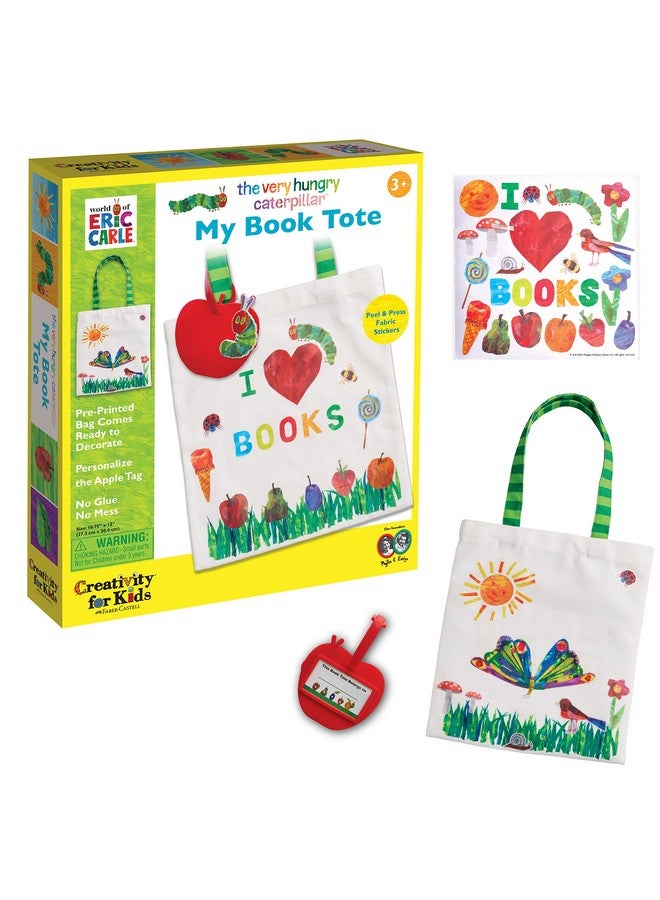 Creativity for Kids The Very Hungry Caterpillar My Book Tote Create A Diy Canvas Book Bag From The World Of Eric Carle Books Preschool Crafts For Toddlers Ages 35+  - Image 2