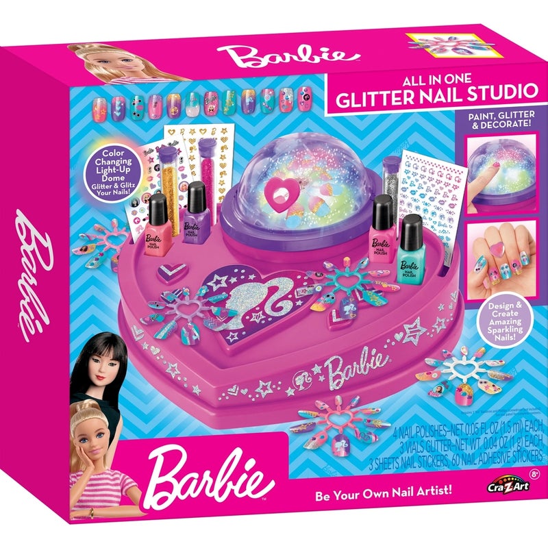 Cra-Z-Art Barbie All in One Glitter & Shine Nail Studio - 34052INT-4 - Image 1