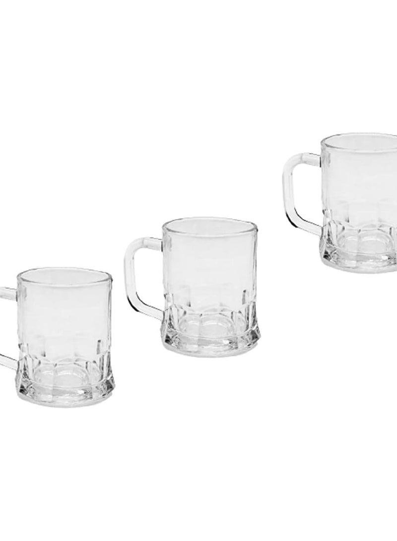 Glass Cup Set – 4 Pieces Clear Durable Glass Cups for Tea, Coffee, Hot and Cold Beverages, Elegant Transparent Design, Ideal for Home, Office and Daily Use - Image 5