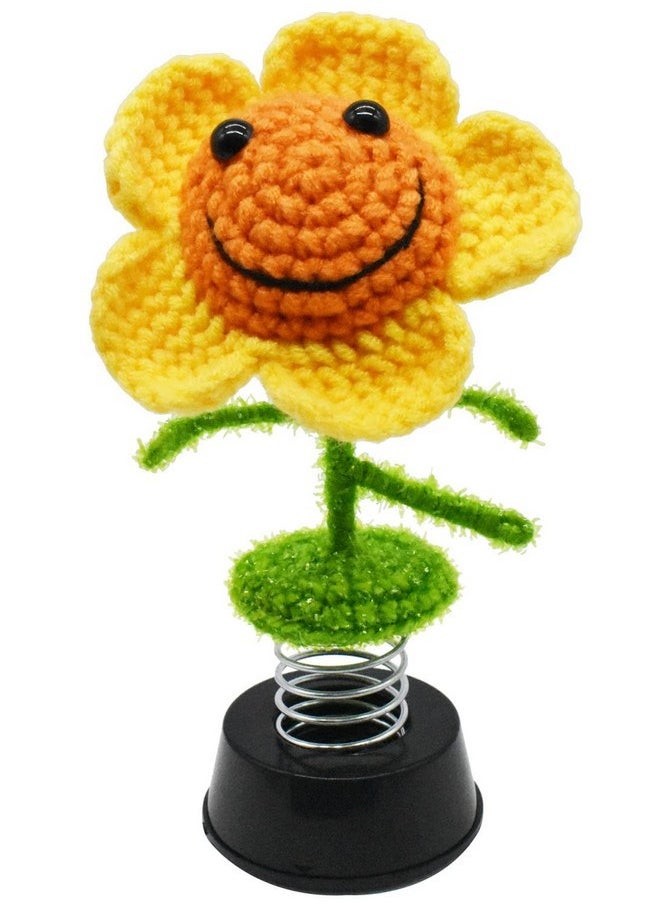 AMNQUERXUS Gifts for Mom Grandma Sunflower Decor, Sunflower Gifts for Women, Car Dashboard Decor Home Office Decoration Cute Accessories Gifts for Wife, Handmade (Sunflower)  - Image 1
