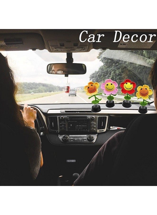 AMNQUERXUS Gifts for Mom Grandma Sunflower Decor, Sunflower Gifts for Women, Car Dashboard Decor Home Office Decoration Cute Accessories Gifts for Wife, Handmade (Sunflower)  - Image 3
