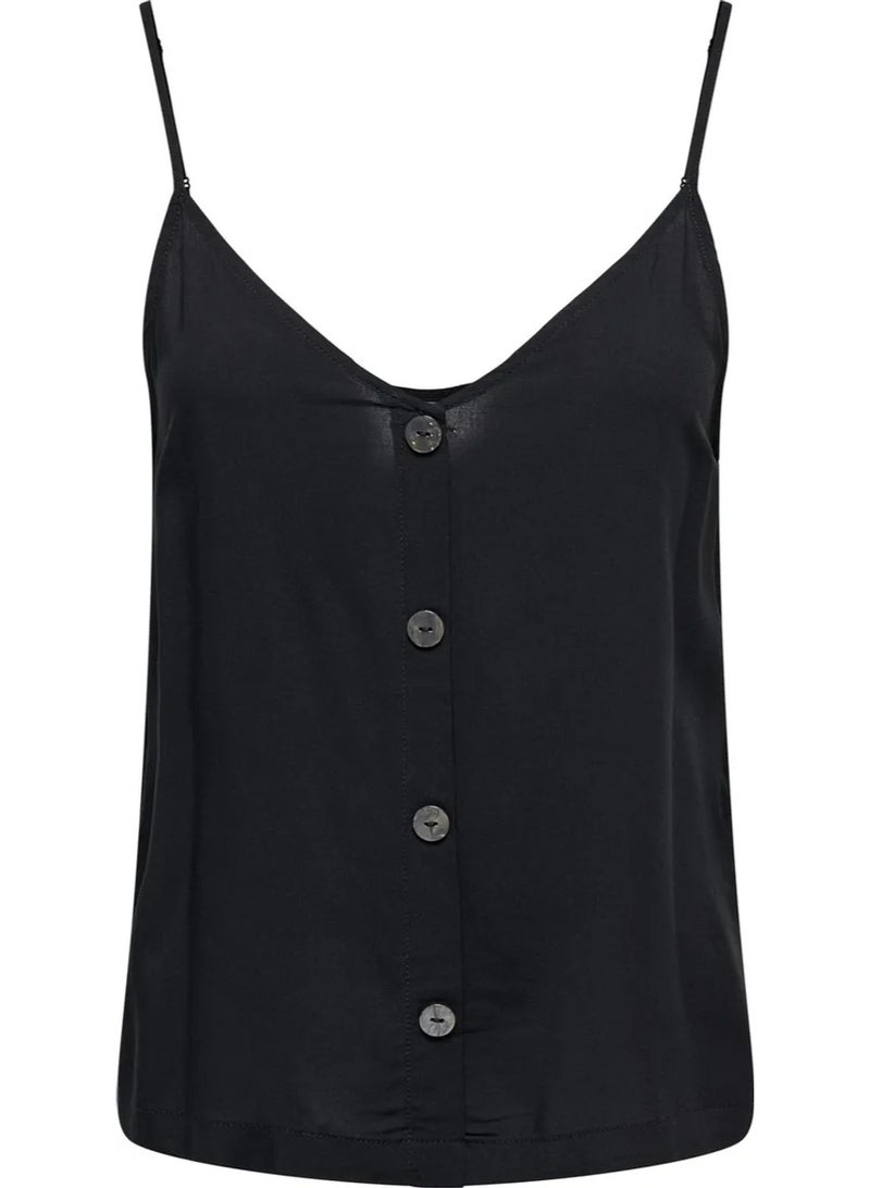 ONLY ONLNELLY LIFE BUTTON SINGLET SOLID NOOS - Image 5