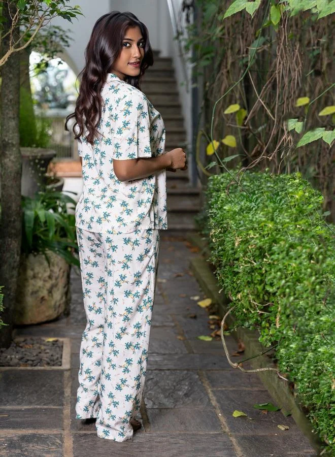 Aadaraya  Aadaraya Pyjama Set Shirt and Trousers for Women | Best Price UAE