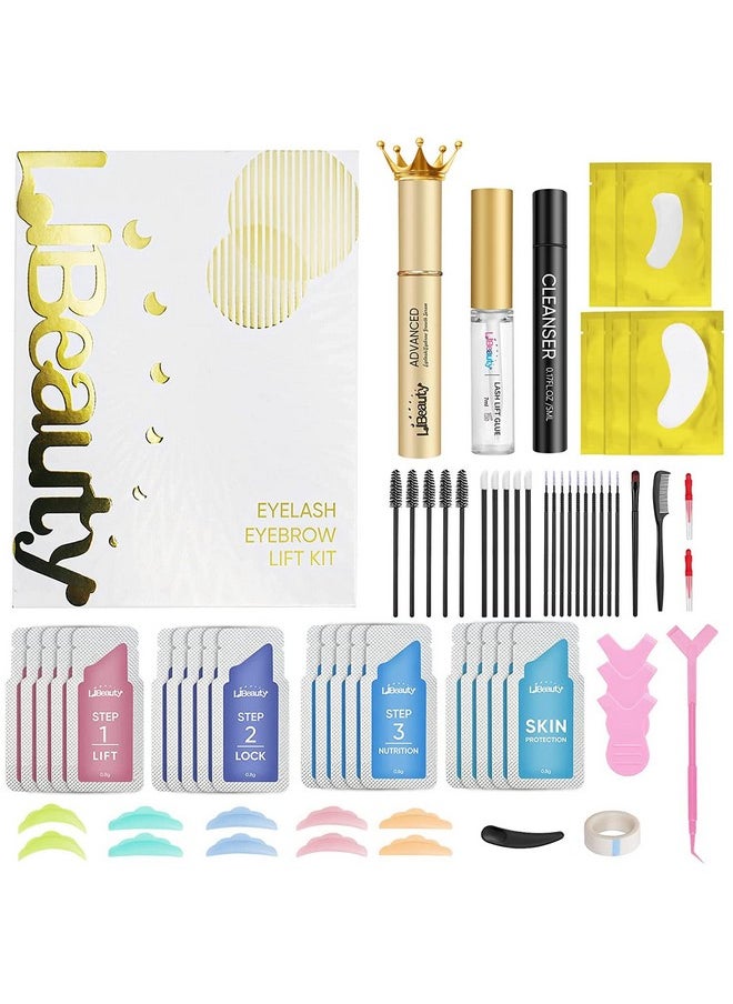 Libeauty - Eyelash Lift Kit Brow Lamination Kit With Lash Growth Serum New Eyebrow Perm Kit Can Last 6 8 Weeks Home & Salon Use Black - Image 1