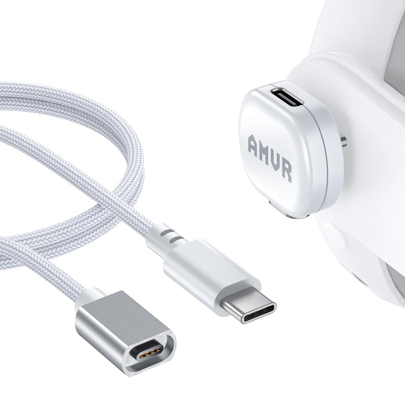 AMVR Magnetic Charging Cable Kit Compatible with Meta Quest 3/3S/Pro Accessories, USB-C 3.0 Power Port, Premium Device Protection (Cannot Transmit Data simultaneously) - Image 1