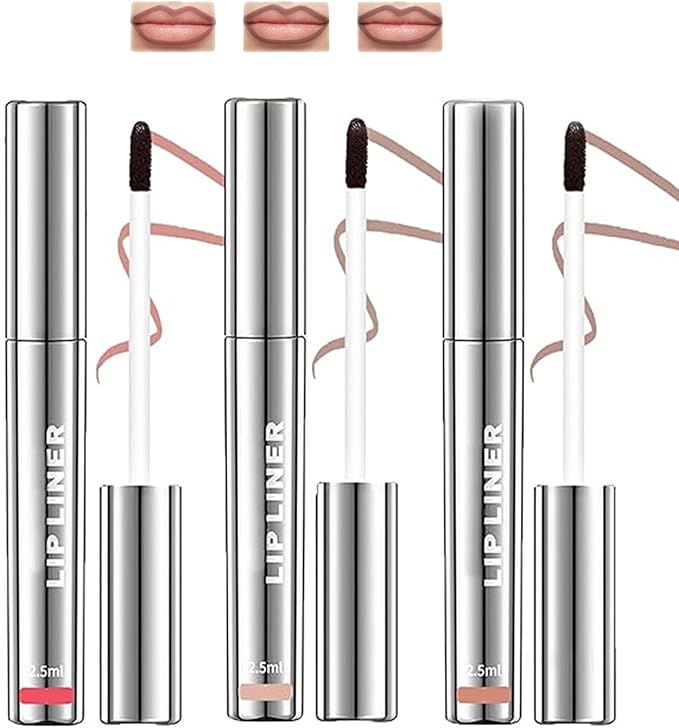 Lip Stain Peel Off Waterproof LongLasting Lip Liner Stain Highly Pigmented Matte Finish Lip Tint Peel Off Design Lip Marker Makeup Gloss for Natural Beauty Brown Lip LookRose Pink - Image 1