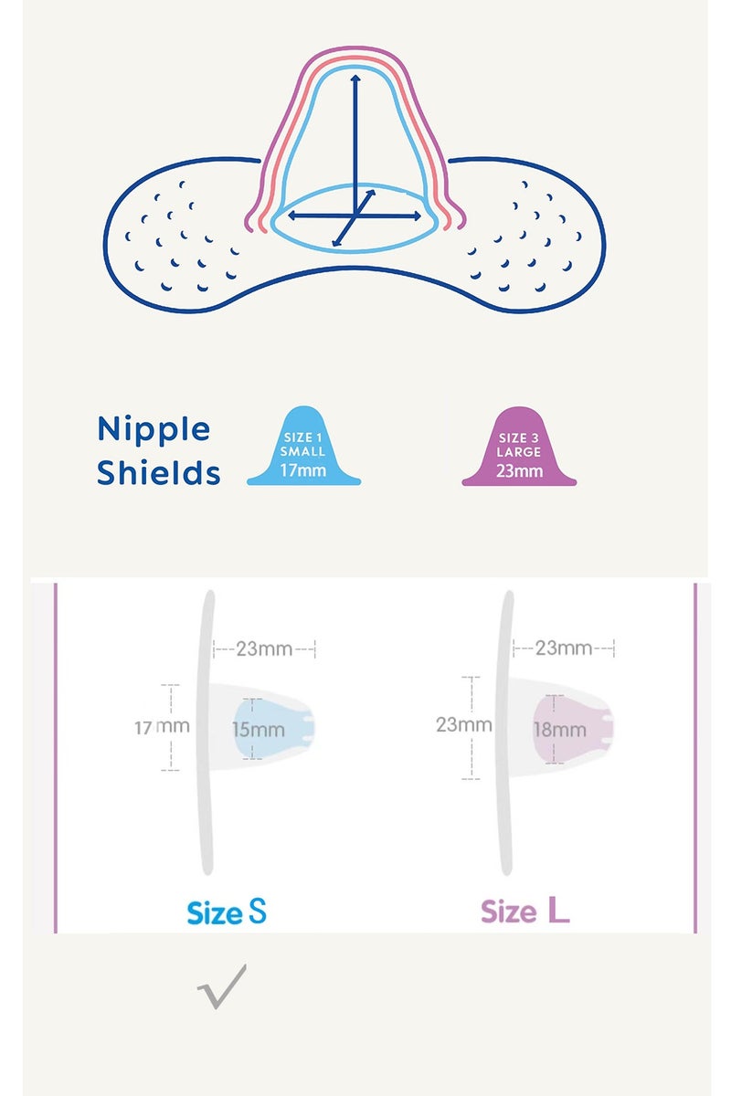 17MM Breastfeeding Nipple Shields with Sterilizing Storage Case, Nipple Shields for Nursing Newborn, Size 1 Small 17mm, 2-Count, Clear - Image 4