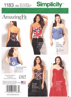 Simplicity Us1183Aa Corset Sewing Pattern For Women Sizes 10 18  - Image 1
