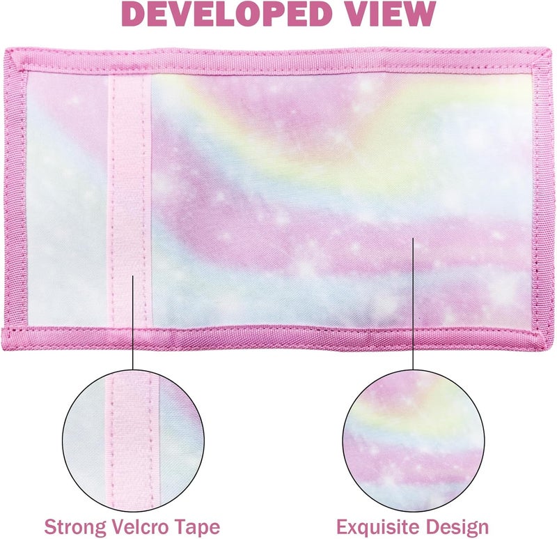 AI-DEE RFID Trifold Canvas Outdoor Cartoon Wallet for Kids/Slim Front Pocket Wallet with Zipper (Dessert) - Image 2
