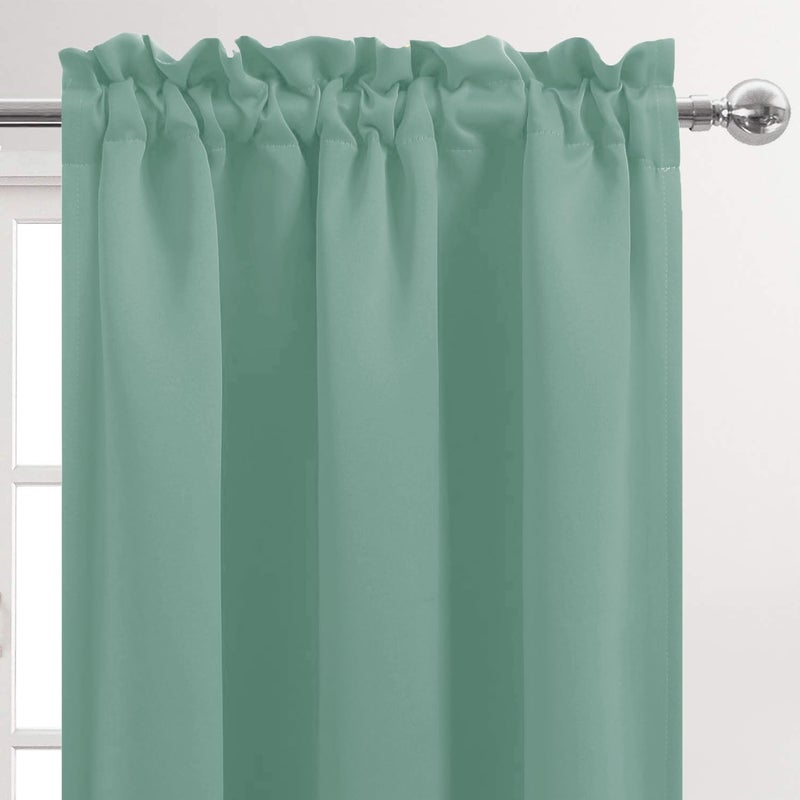 dwcn blackout valance for windows rod pocket window stertains fpr trictain - Image 3