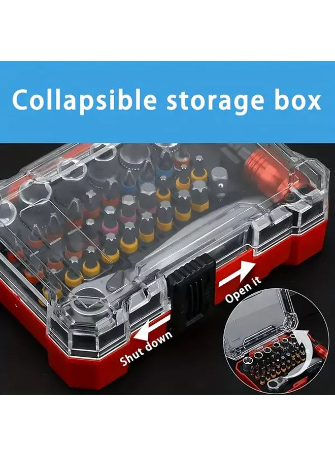 38pcs Precision Screwdriver Set Industrial Grade Ratchet Wrench Compact Tool Kit - Image 4