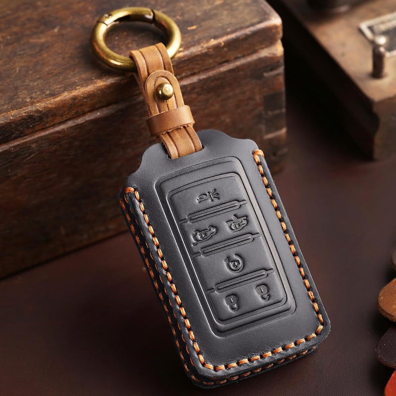 EASYANT Leather Key Fob Cover for Jeep - Image 4