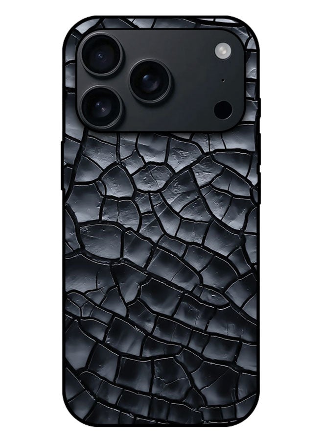 EYE CATCH Printed Protective Case Cover For Apple iPhone 17 Pro Max -  Black Texture