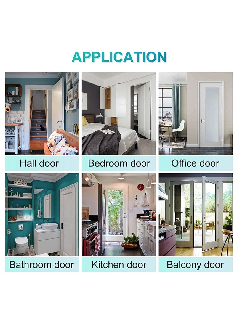 2-Pack Secure No Drill Metal Magnetic Door Stops for Door Clearances Between 0.2-0.4"  - Image 5