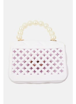 Willow & Ruby Kids Girl A Little Obsessed Charm It Cross Body Bag, White Combo  - Image 3