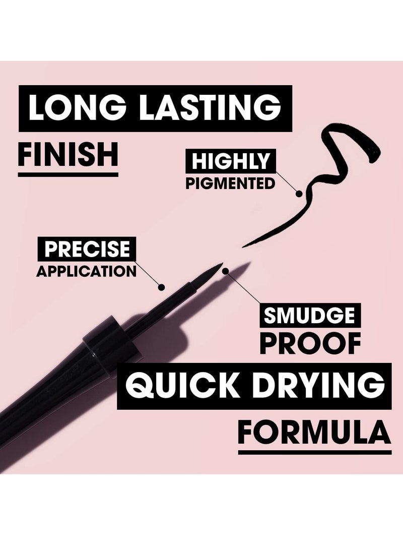 Collection Cosmetics Fast Stroke Eyeliner Quick Drying Formula 4ml Black - Image 4