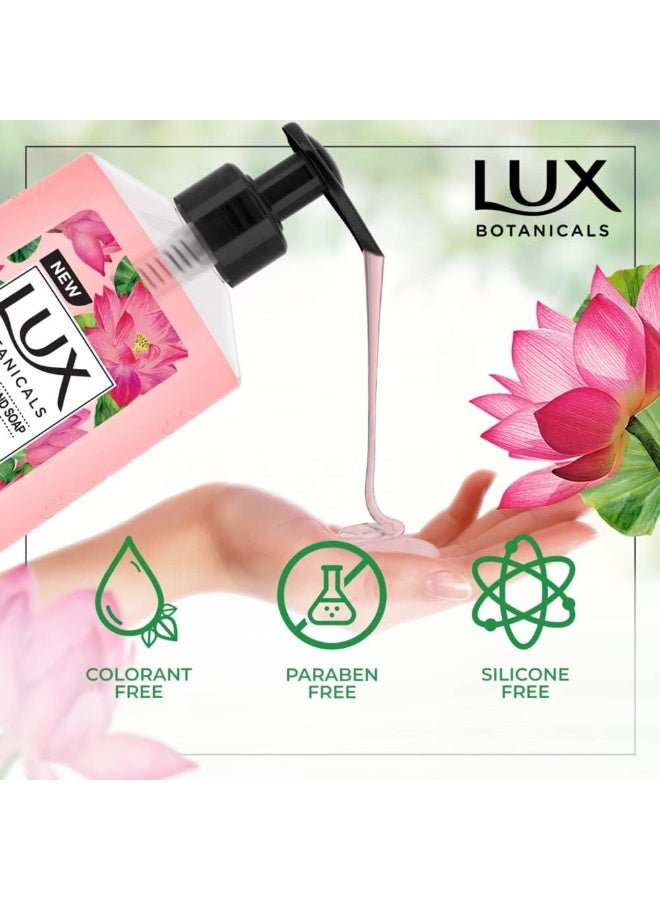 LUX Botanicals, Perfumed Hand Wash, For All Skin Types, Lotus & Honey, Hygiene Properties To Effectively Wash Away Germs, 500Ml - Image 2