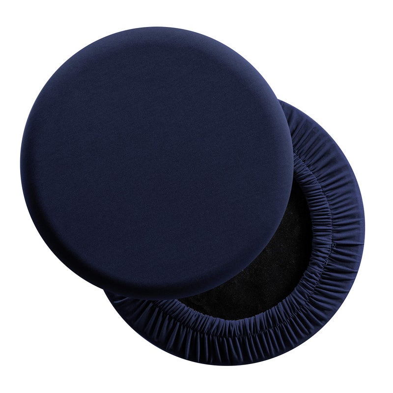 LUSHVIDA LUSHVIDA Round Bar Stool Covers  Super Soft and Washable Elastic Stool Cushion Slipcover for Dia1416 Chair Set of 2 