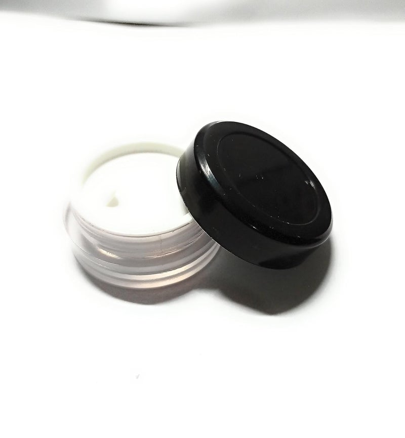 Shree MAHA Empty Acrylic San Jar Transparent Cosmetic Container with Inner lids for Lip Balms Lip Scrubs Body Butters Eyeshadow Makeup DIY Cosmetics Beauty ProductsBlack 8 grm Pack of 12 - Image 3