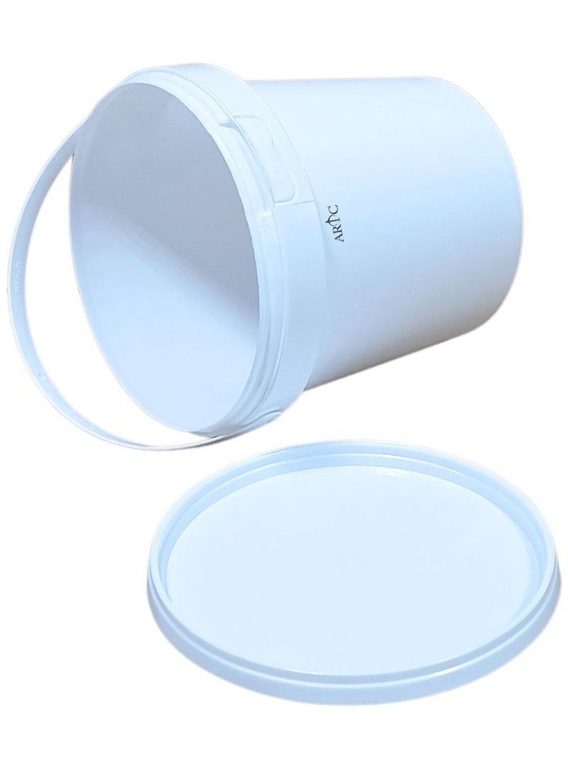 ARTC - Multipurpose Food Grade White Plastic Yogurt Bucket PP Container With Tamper Evident Lid - Image 1
