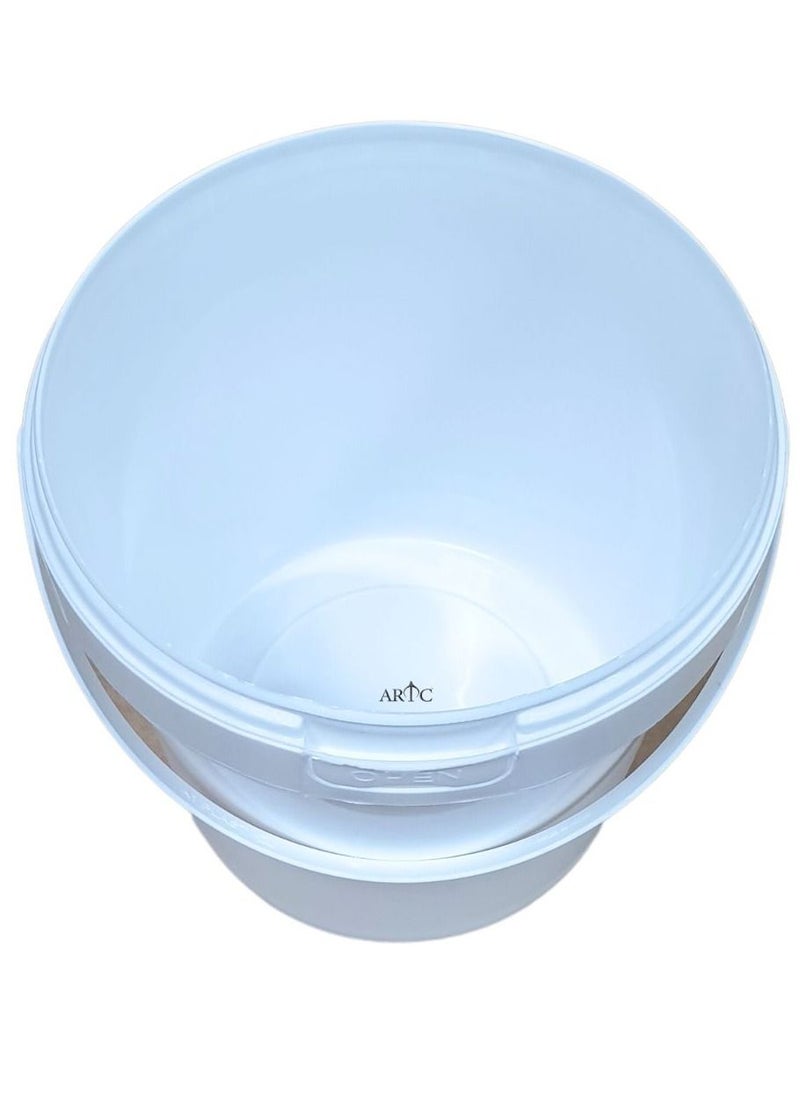 ARTC - Multipurpose Food Grade White Plastic Yogurt Bucket PP Container With Tamper Evident Lid - Image 1